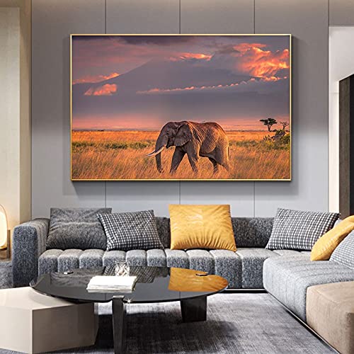 Diamond painting éléphant kit complet mosaïque strass grand format 5D