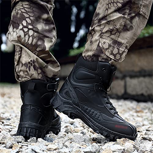 Militärische Taktische Herrenstiefel Rafale Special Force High Cut Army Desert Combat Sandy Farbe Leder Arbeitsschuhe Black 43