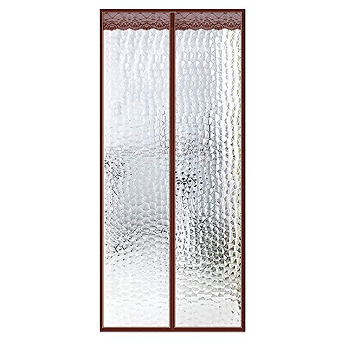 HMHD Aislante Ventana Aire Acondicionado, Aislante Termico Coche Imanes Cortina de Puerta FáCil de Ensamblar Instalación de Velcro, para Dormitorio, Cocina -D-80x210CM