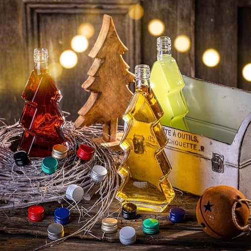 KADAX 5er Set Glasflaschen 500ml mit Schraubverschluss – Leere Flaschen zum Befüllen für Saft, Likör, Öl, Essig & Sirup… – Ansicht 6