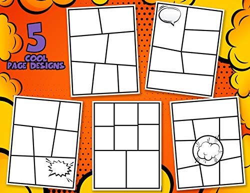Twerp Blank Comic Book | Set Of 2 | Create Your Own Comics And Cartoons With 5 Comic Templates thumb #1