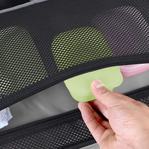 Quatish Porta Jabón de Viaje a Prueba de Fugas con Tapa y Capa para Drenaje, Contenedor para Barra de Jabón Irrompible, Portátil Tamaño de Viaje para Camping, Gimnasio y Baño, Verde miniatura 5