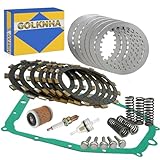 Clutch Kit & Friction Steel Plate & Heavy Duty Gasket for Yamaha Warrior 350 1987-2004 Raptor 350 2004-2013 Big Bear 350 4x4 1987-1997 Big Bear 350 2x4 1996-1998 Kodiak 400 1993-1998