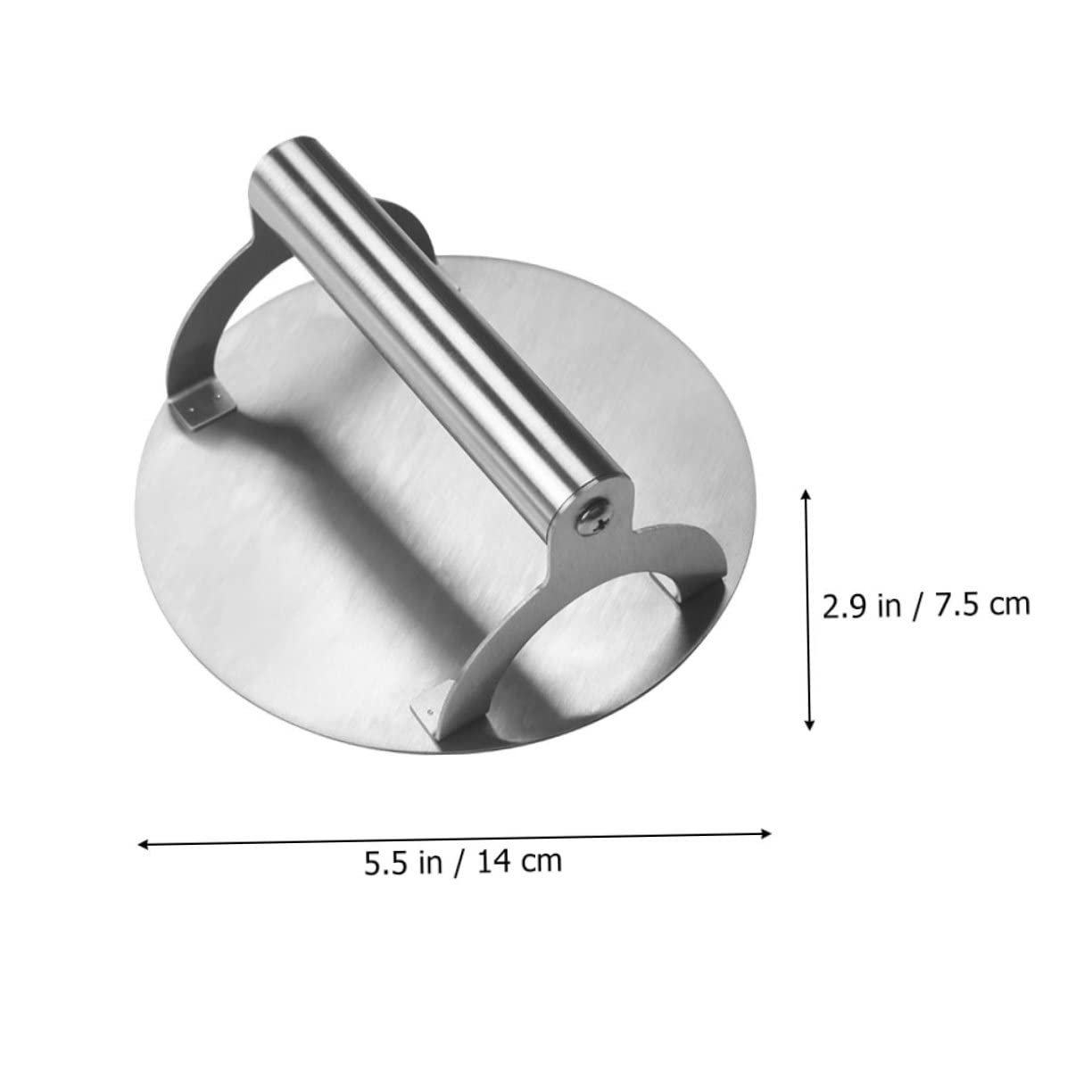 Alipis Round Stainless Steel Burger Press Tool Smash Burger Smasher for Easy Patty Making Non Stick Surface Kitchen Gadget for Family Gatherings and BBQ Parties
