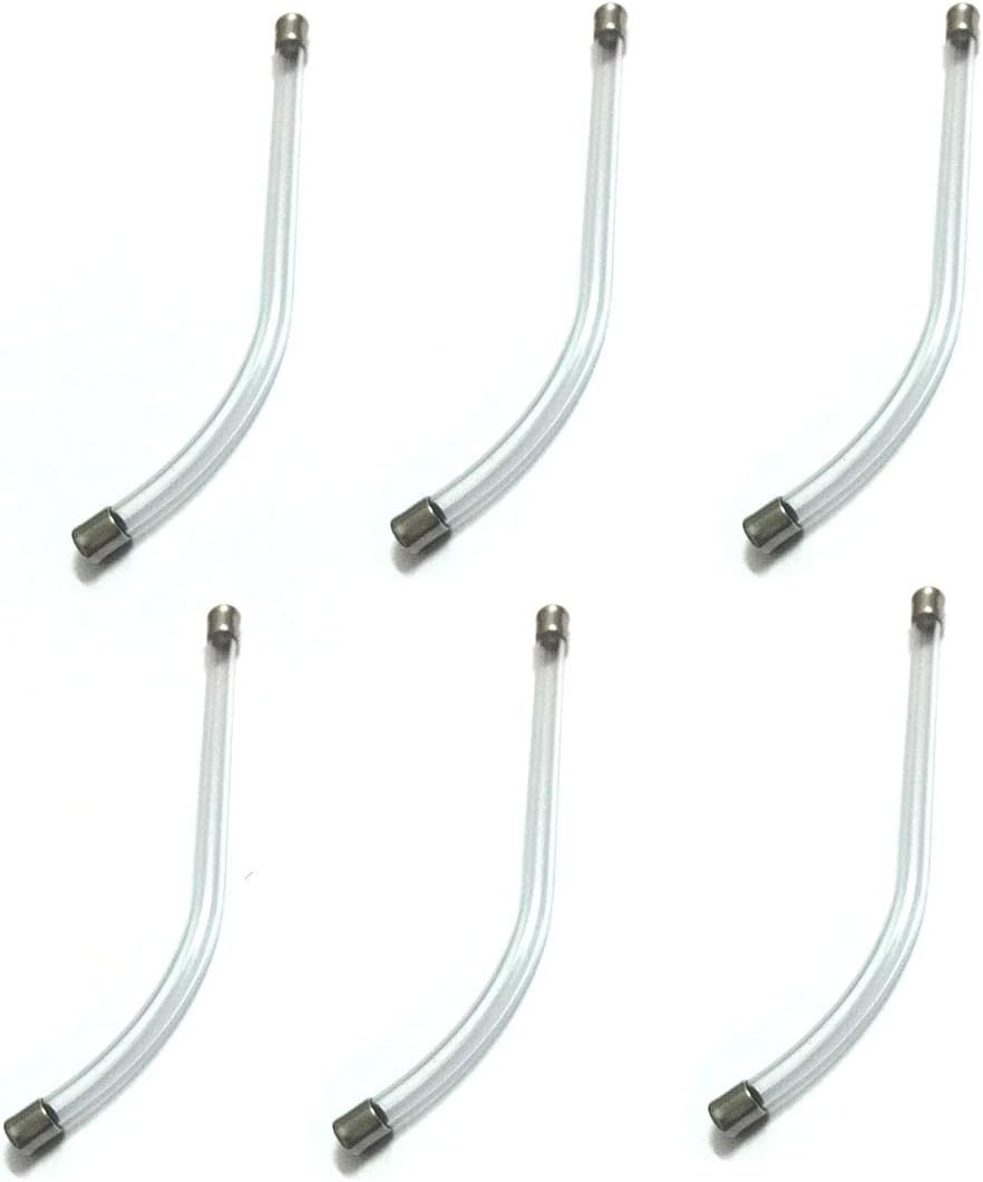 EZ FIT Clear Voice Tube Replacement for Encore,Tristar and SupraPlus,Intended for Plantronics Headsets Replacement Accessory Spare Parts VOICETUBES Clear
