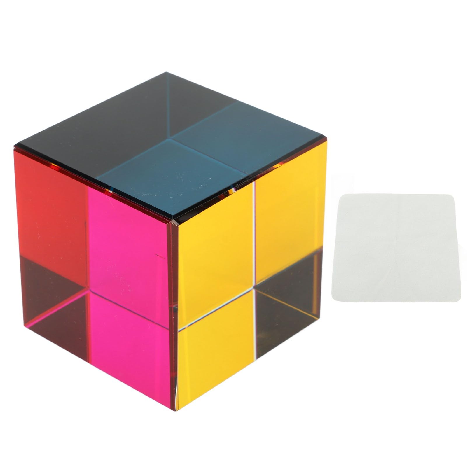 CHICIRIS Prisma de Vidrio óptico de Cubo de Color para Arte de Refracción