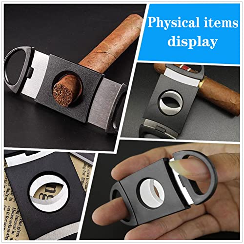 Cigar Cutter Double Blade Guillotine Portable Double Stainless Steel Blade Cigar Clippers Tool 10 Pack - Image 5