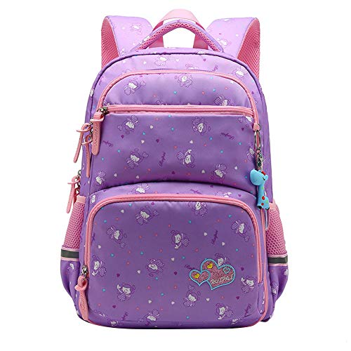 Happy Cherry: Bolsa Escuela para Niñas Mochila Escolar de Libro con Estampados Dulces