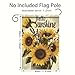 Tomhong Hello Sunshine Sunflower Garden Flag 12x18 Inch Double Sided OutdoorYard Banner with Bright Yellow Sunflowers and Lavender Flowers for Spring Summer Garden PatioLawn Decor