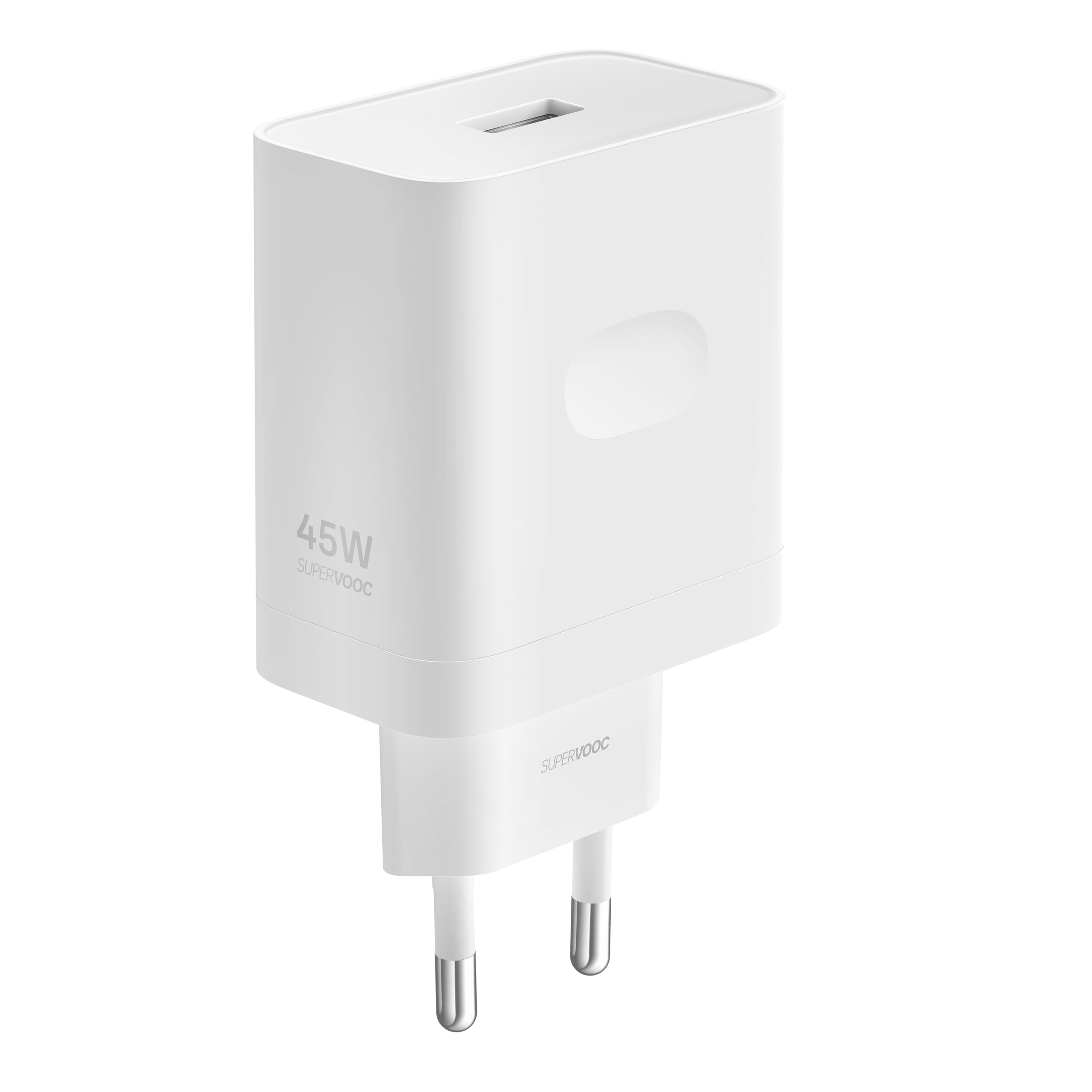 OPPO Caricatore SUPERVOOC 45 W - USB, ricarica rapida, caricatore originale OPPO, cavo non incluso - bianco