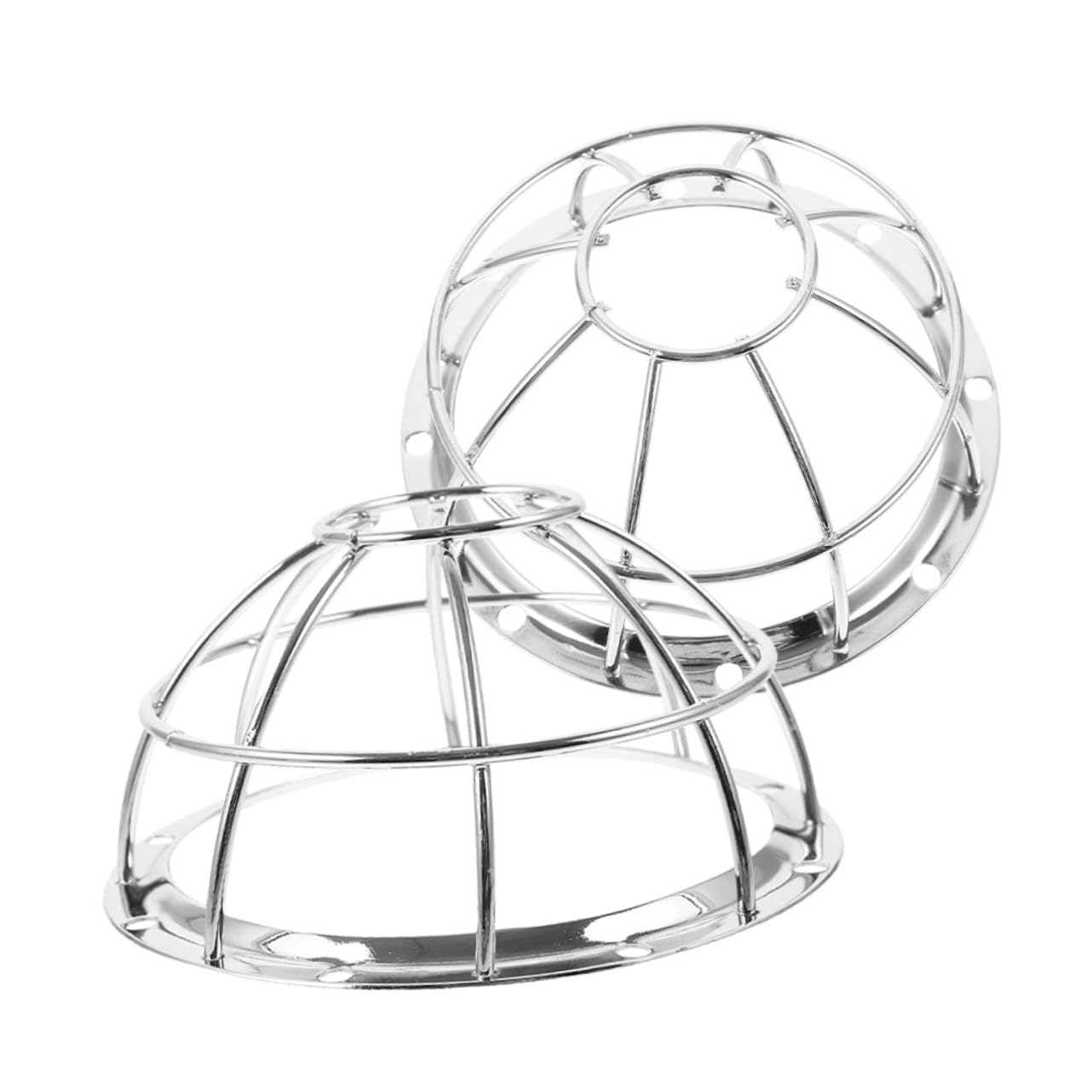 10 Piezas Protector de Sensor de Humo de Acero Inoxidable Resistente Instalación Sencilla para Hogar Oficina Centro Comercial