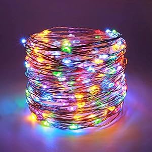 FairyDecor Fairy Lights Battery, 1 Pack 5m/16ft Battery Operated Copper Wire Starry String Lights,Battery Powered Lights…