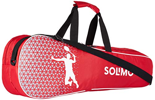 Amazon Brand - Solimo Badminton Kit Bag, Rapid, Red