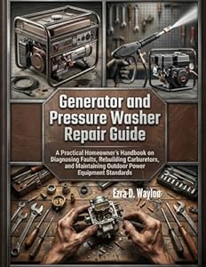 Generator and Pressure Washer Repair Guide: A Practical Homeowner’s Handbook on Diagnosing Faults, Rebuilding Carburetors, and Maintaining Outdoor Power ... Essential Guides) (English Edition)