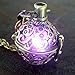 Steampunk FIRE Necklace - Pendant Charm Locket Jewelry- Great Gift-Bronze Pink