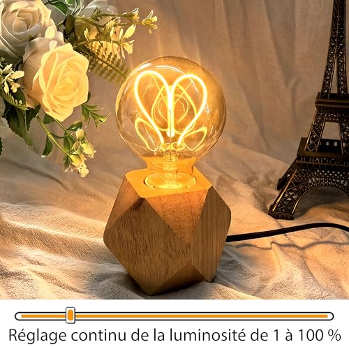 Ampoule LED E27 rétro ambrée haut de gamme à intensité variable pour hôtel