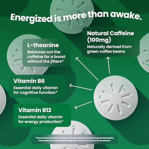NeuroGum Extra Strength Energy & Focus Mints (Spearmint, 90 Pieces) | 100mg Natural Caffeine + L-Theanine + Vitamin B12 & B6 | Sugar Free Nootropic Cognitive Brain Performance Supplement - Image 3