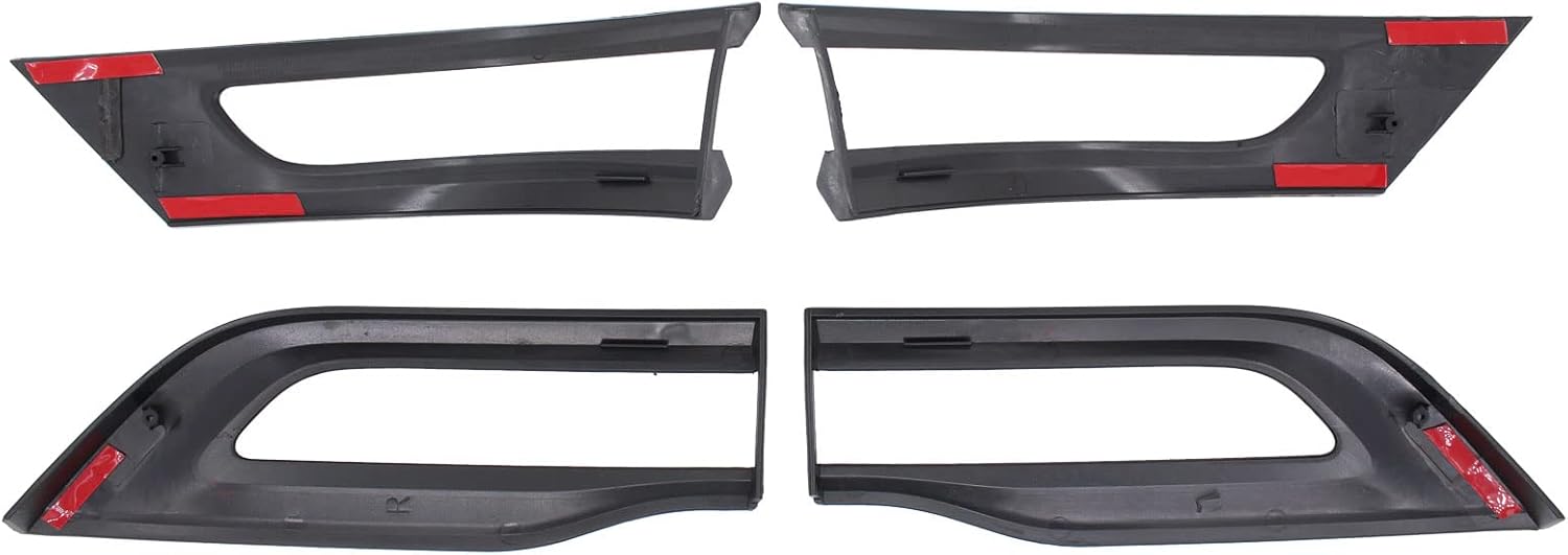MOTOKU Gloss Black Tail Light Cover Trim Bezel for Jeep Grand Cherokee 2014-2021
