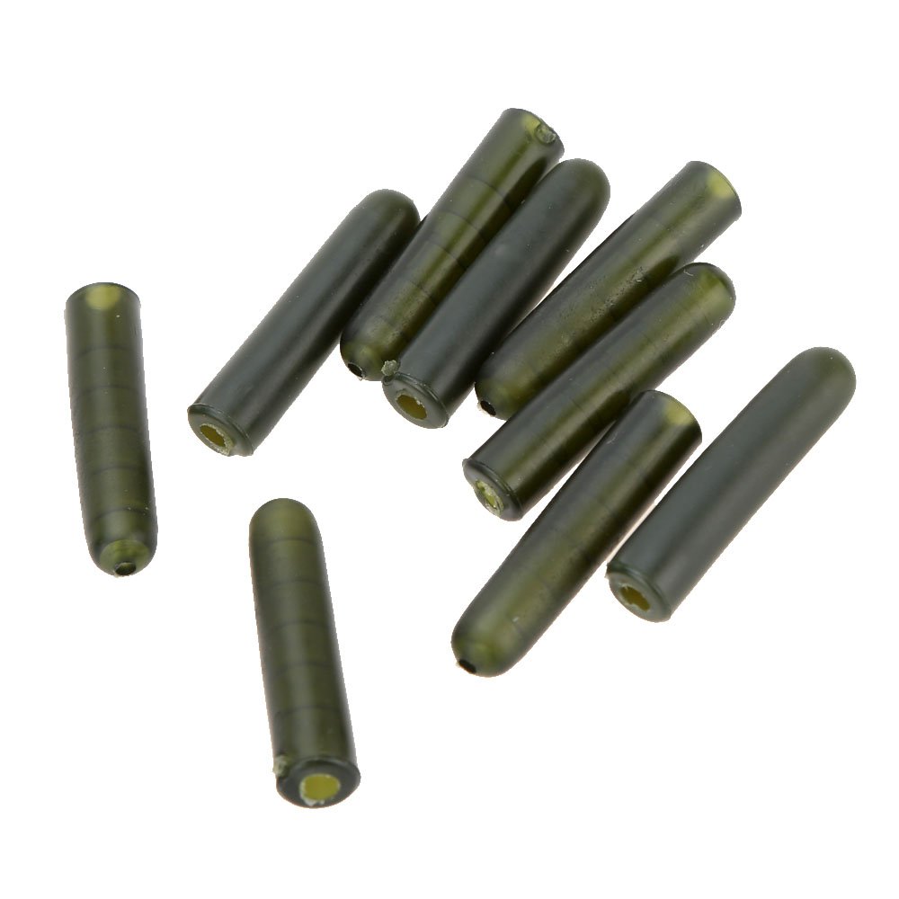 Acouto 50pcs 25mm Buffer Beads Carp Fishing Tackle Terminal Rigs Fishing Accessories Helicopter Rigs Chod Robust Acts Included 50pcs Extended Rubberised the Beads of Buffer