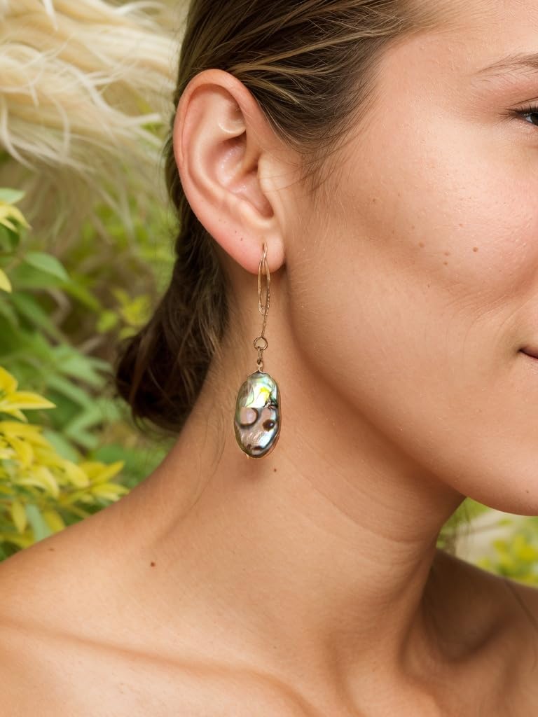 Handcrafted Shell Earrings - Exquisite, Fashionable, and Unique - Image 2