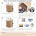 Mkono Extra Large Laundry Basket Woven Storage Baskets for Blankets Toys Clothes Organizer, Decorative Clothes Hamper 21.7