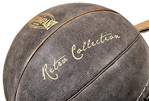Doppelendball Bad Company Retro aus Rindsleder mit elastischen Spanngurten