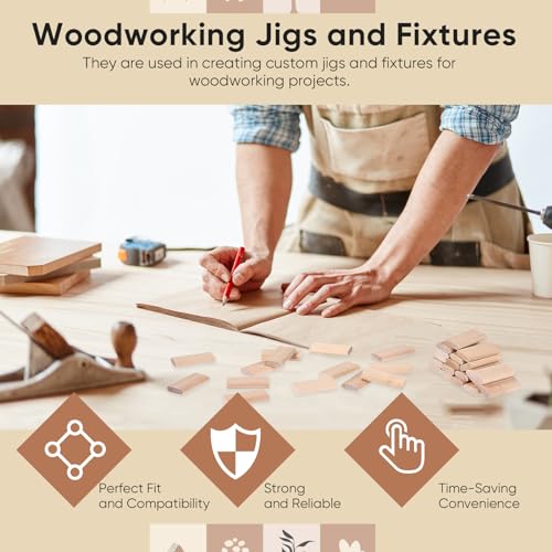 barydat domino tenon beech wood beechwood loose tenons compatible with domino insertion dowel block for joinery systems woodworking furniture splicing200 pcs6mm x 20mm x 40mm