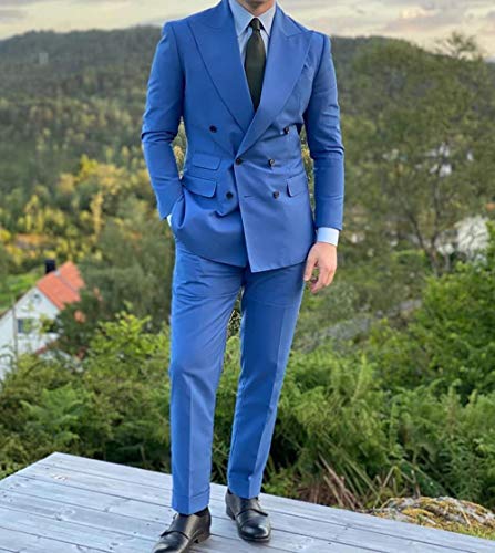 Terno masculino elástico slim fit masculino com 2 peças, padrinhos, smoking, blazer formal para home