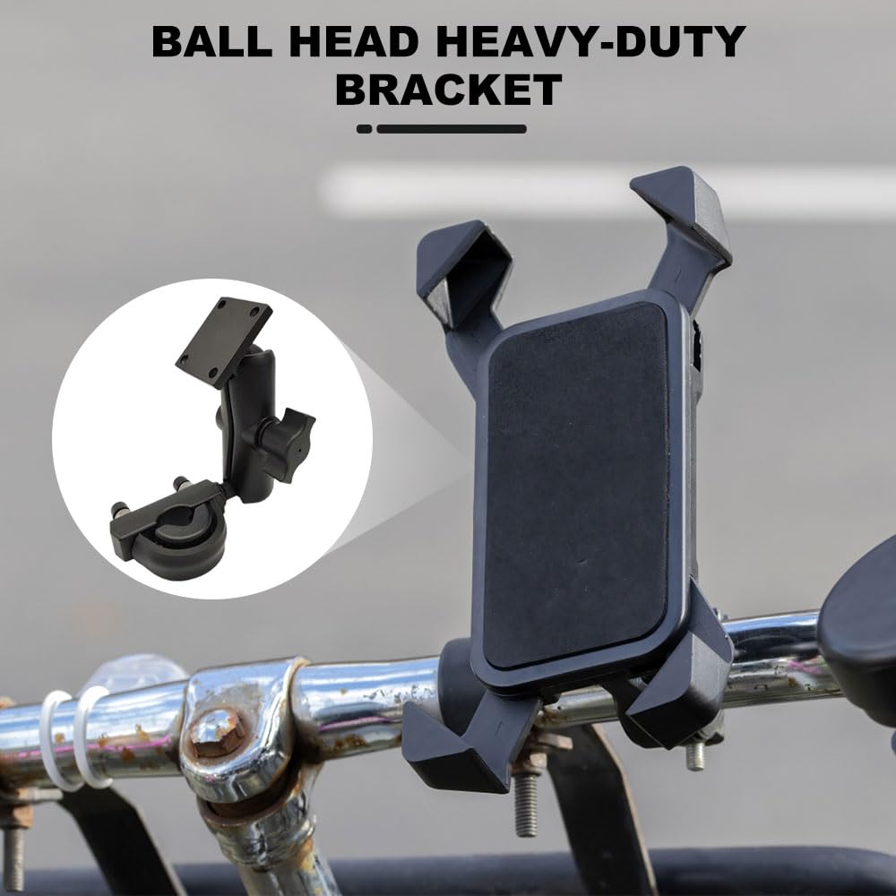 Base Montaggio A Sfera 1 Pollice - Adattatore Universale Per Bici, Moto, GPS E Action Cam - Foto 7