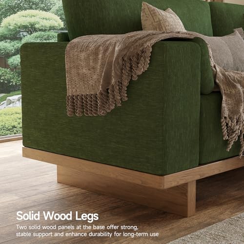 Image of ONBRILL 89 inch Loveseat Sofa for Living Room, Comfy Chenille Fabric Couch