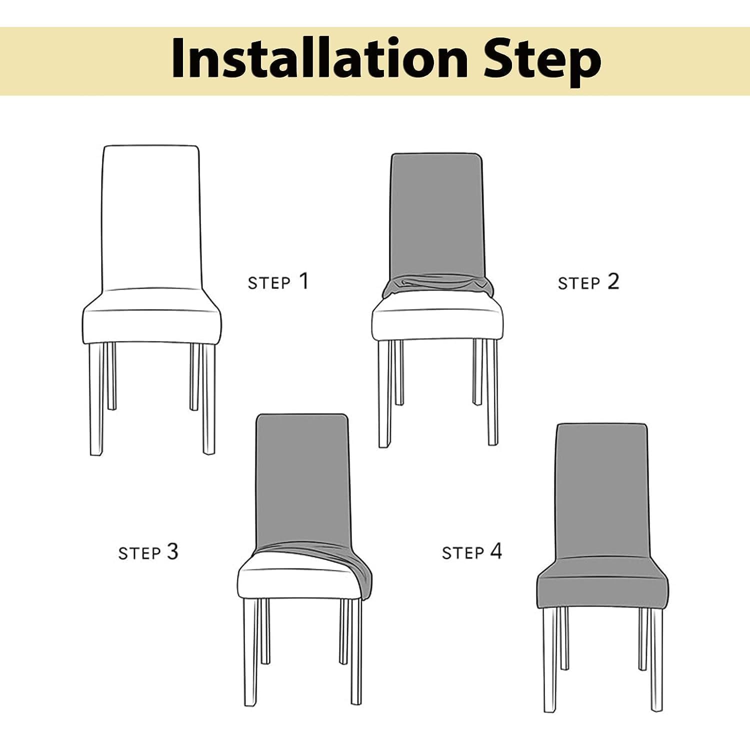 Stretchable Chair Covers - Green Jacquard Dining Covers -7