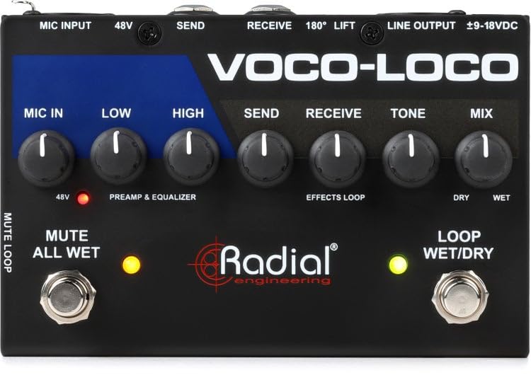 Amazon.co.jp: ラジアルVoco-Locoマイクエフェクトスイッチャー