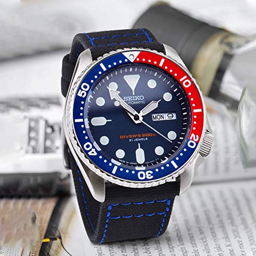 Image of Ritche Christmas Gift Canvas Vintage Quick Release Watch Band 18mm 20mm 22mm 24mm Replacement Watch Straps for Men Women, White Elephant Gifts, Stocking Stuffers for Men, Father's Day gifts
