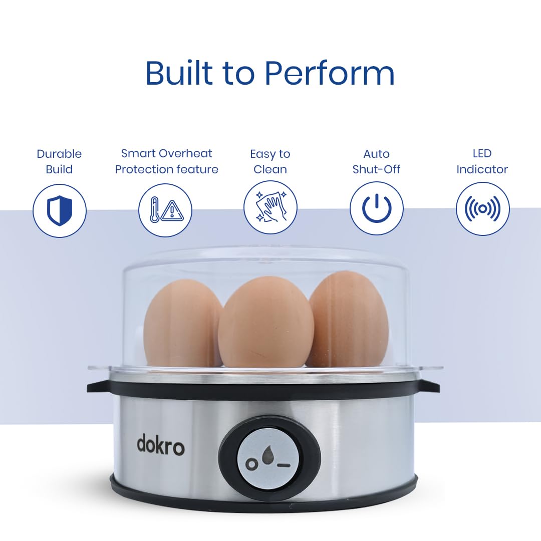 Dokro Smart Egg Boiler - Perfect Boiled Eggs in Minutes -5 Dokro Smart Egg Boiler - Perfect Boiled Eggs in Minutes -5