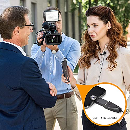 Z ZAFFIRO USB-Lavalier-Mikrofon für Videoaufnahmen, Podcast-Streaming, USB-C-Clip-Computermikrofon, omnidirektionales… – Bild 8