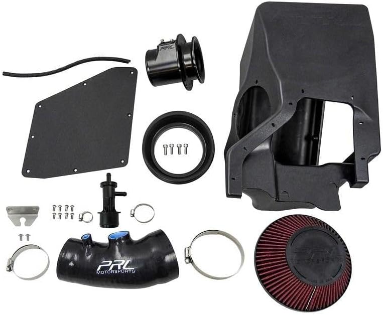 PRL High Volume Street Air Intake System – Fits 2017–2020 Honda Civic Type-R – Street MAF Honda Civic Accessories with 6" Cone Filter, Rotomolded Air Box & 2-Piece Housing – No Tune Required