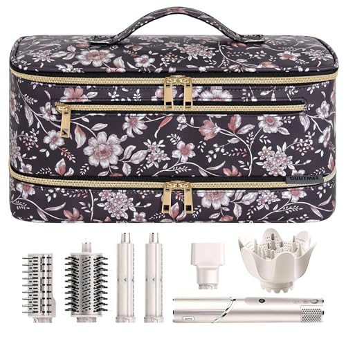 OUUTMEE �V���[�N�t���b�N�X�X�^�C���p��w���[�P�[�X�A�w�A�h���C���[�X�^�C�����O�p�g���x���L�����[�P�[�X�A�V���[�N430/440 Flexstyle�ƃA�^�b�`�����g�p�|�[�^�u���X�g���[�W�I�[�K�i�C�U�[�o�b�O�A�z���C�g�t�����[(�o�b�O�̂�)