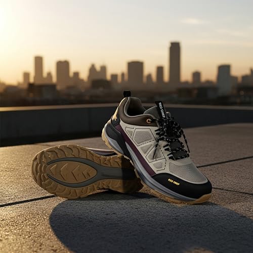 Image of Red Chief Men's Sport Hiker Lace-Up Shoes | Low Ankle | Synthetic Polyester Air Mesh | Durable Synthetic Outsole (H20045)