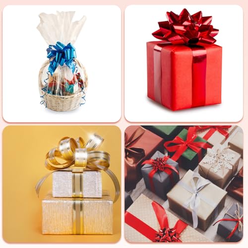 Lazos de organza verde de 15cm para decoracion de regalos navidenos memorables 6