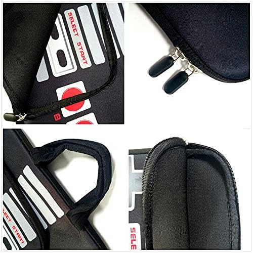 14 15 15.4 15.6 inch Laptop Handle Bag Computer Protect Case Pouch Holder Notebook Sleeve Neoprene Cover Soft Carrying Case with Extra Pockets For Dell Lenovo Toshiba HP Chromebook ASUS Acer(Games) - Image 6