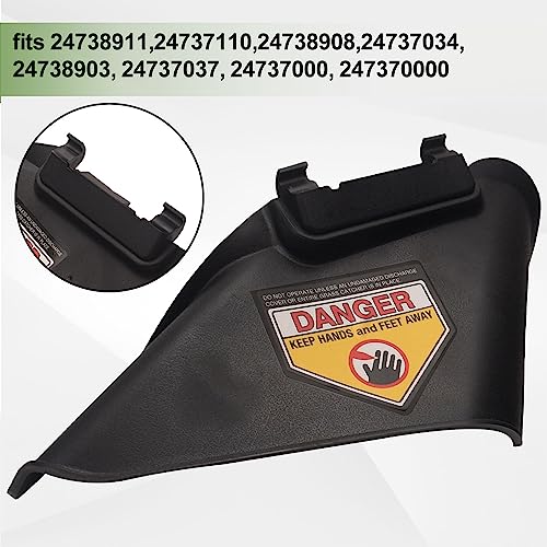 LIZEWEI 731-07486 Side Discharge Chute & 987-02516A Hinged Mulching Plug Assembly Compatible with Troy-Bilt Columbia, Craftsman, Huskee and MTD 11A, 12A Series Lawn Mower with 21\" Deck
