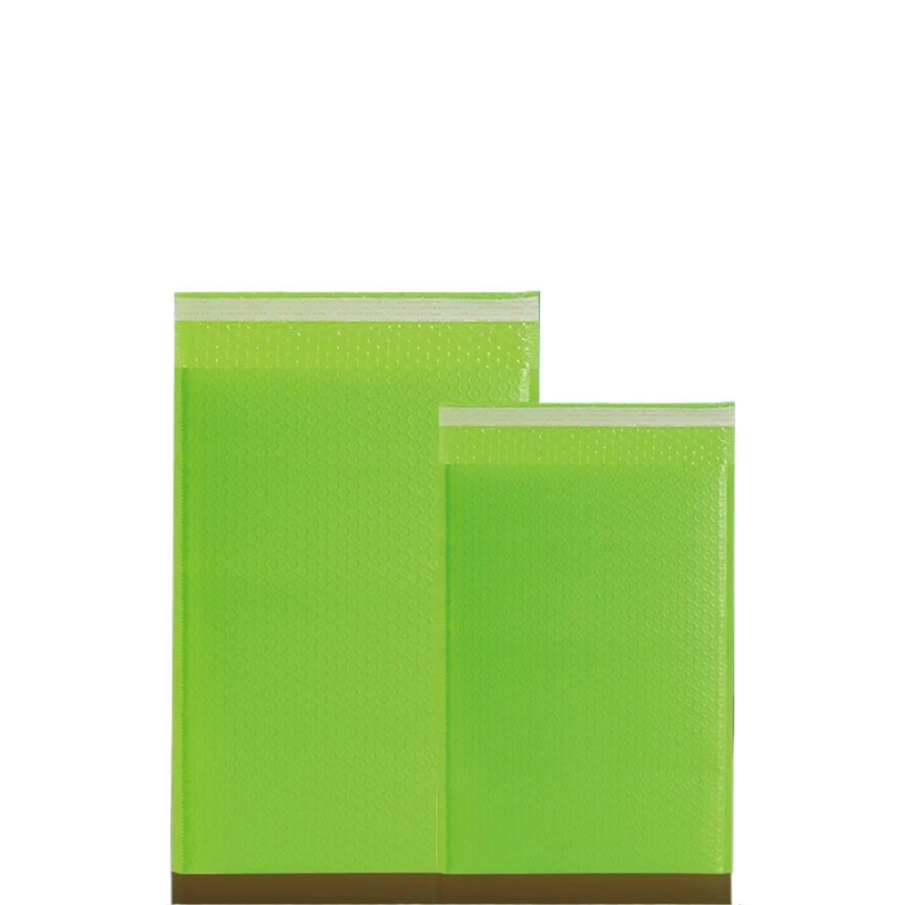 Self Sealing Bubble Cushion 10pcs/bag Color Bubble Envelope Bag Express Package Foam Matte Co Extruded Film(Green,25 * 30cm)