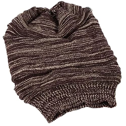 N/A Woven Winter Casual Hat All-Match Comfortable Wool Warm Winter Hat Knitted Hat Ski Hat (Color : B, Size : One Size) #TOP3