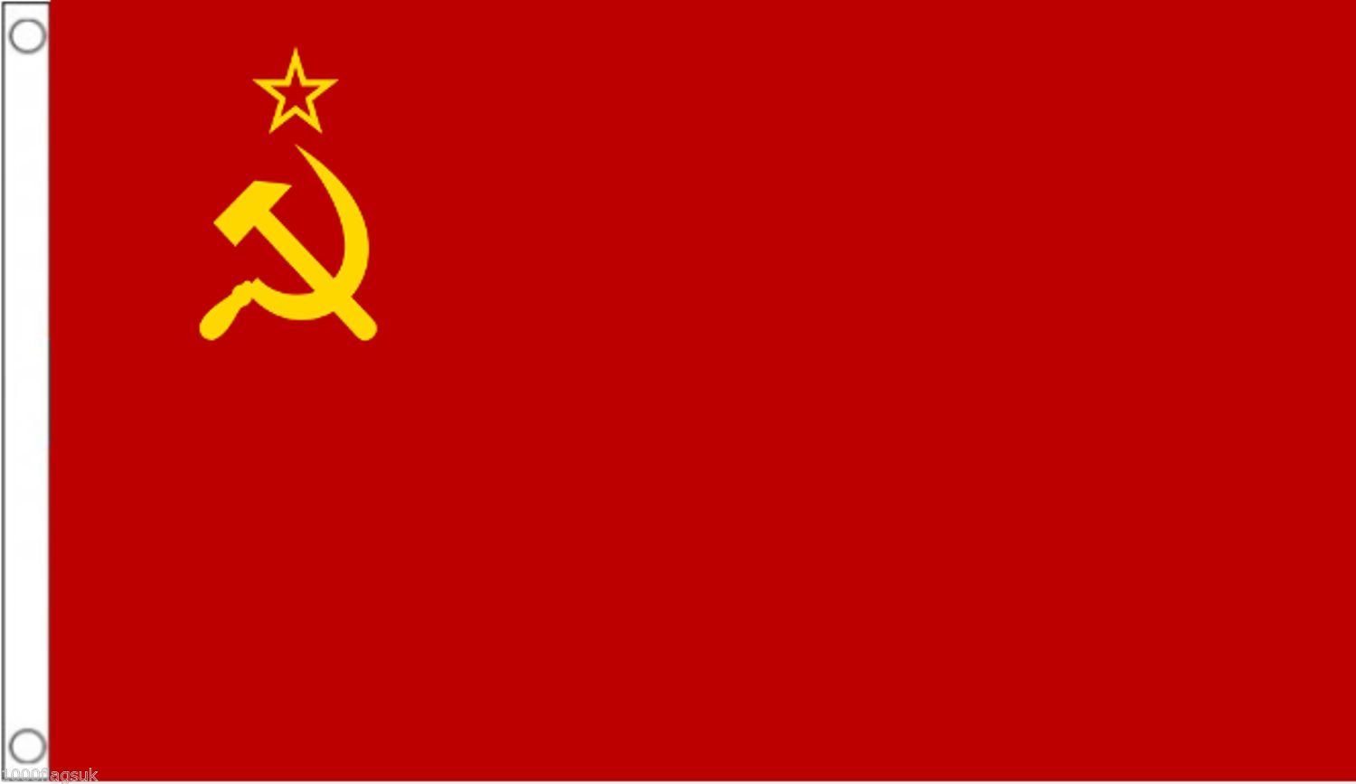 USSR Soviet Union Russia Flag 3'x2' (90cm x 60cm) - Woven
