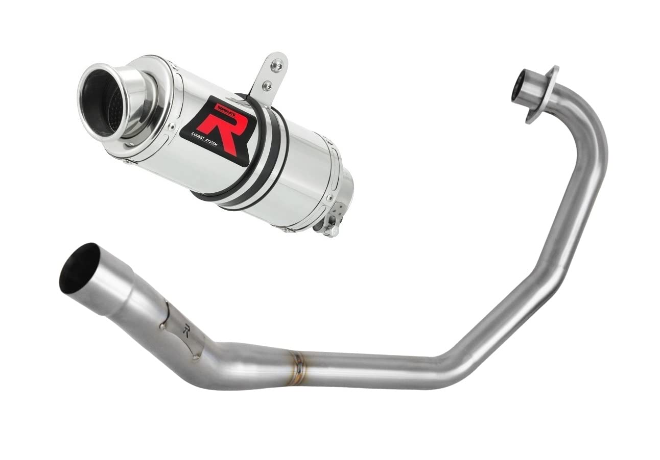 DOMINATOR Ligne complète d'échappement Collecteur Silencieux GP1 compatible avec CBF 125 2009-2014