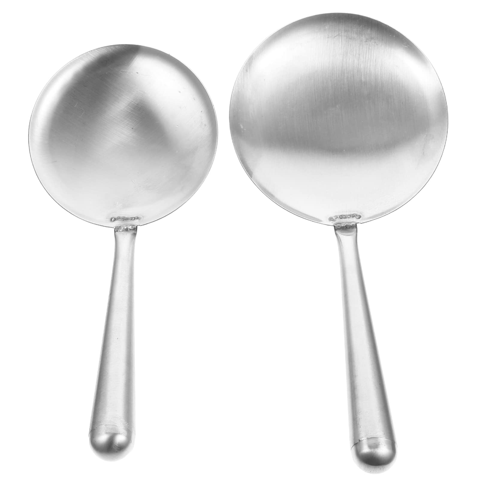 2pcs Serving Spoons Buffet Kitchen Food Serving Utensils Tofu Spoons Convenient Ladle Heavy Duty Cooking Spoons Mirror Finish