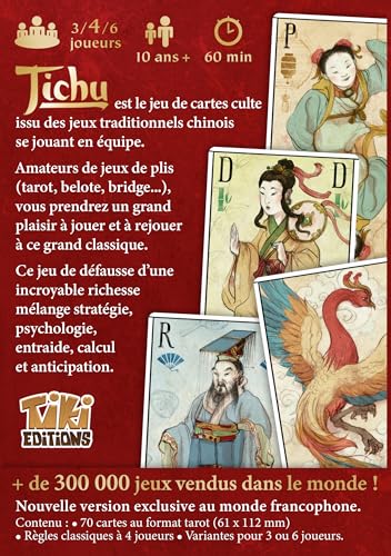 Tichu - Version Exclusive au Format Tarot - Magnifiques Illustrations - Un Must pour Les Amateurs de Jeux de Plis en équipe ! – TIKI Editions – vue 3