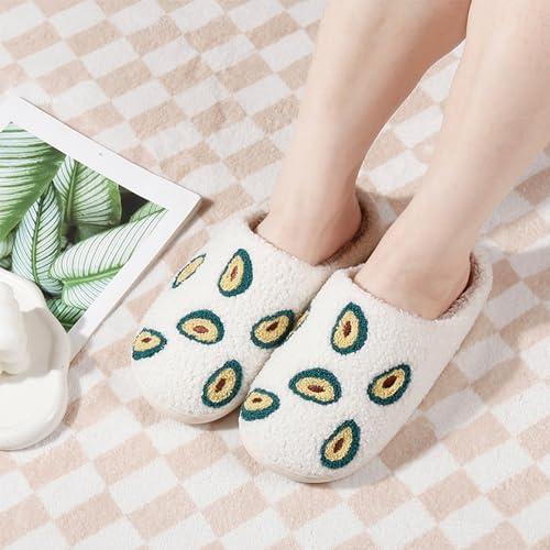 Image of Cherry Slippers for Women Men Fruit Shoes Cute Memory Foam Soft Winter Warm Indoor Outdoor Slippers