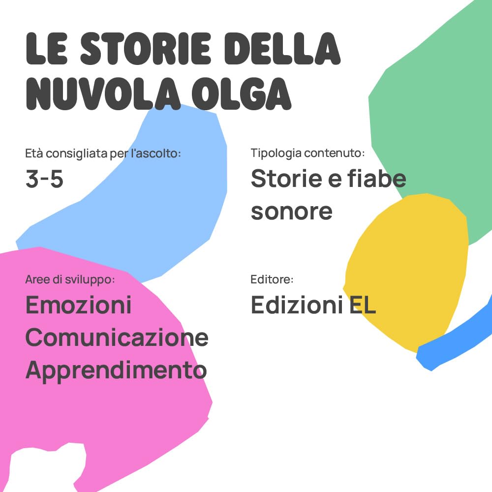 FABA Personaggio Sonoro – Le storie della nuvola Olga – Storie e fiabe sonore per bambini e bambine 3-5 anni - Ascoltabile Raccontastorie, gioco educativo versione italiana
