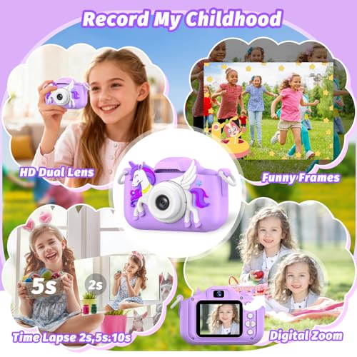 Image of Kids Camera Toy, masterbee Children Camera Toys for Kid Age 3-12, Christmas /Birthday Gifts for Girls, 1080P HD Video Kids Digital Camera, Gift for 3 4 5 6 7 8 9 10 11 12 Year Old Girl